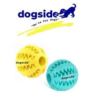 PACK OF 2 LARGE NON-TOXIC BITE RESISTANT FEEDER CHEW TOY BALLS